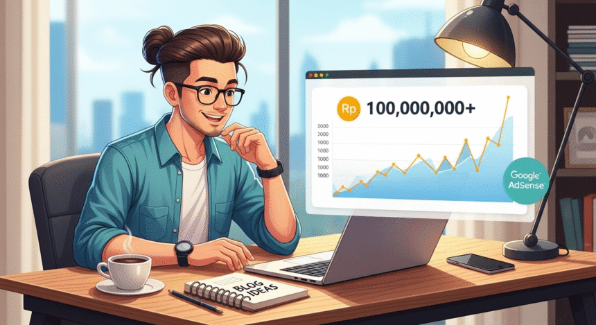 penghasilan dari adsense arbitrase blog sederhana